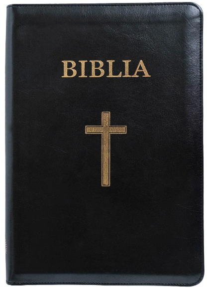 Biblia sau Sfânta Scriptură, mărime medie, traducerea Cornilescu din piele  (LIVRARE: 15 ZILE)